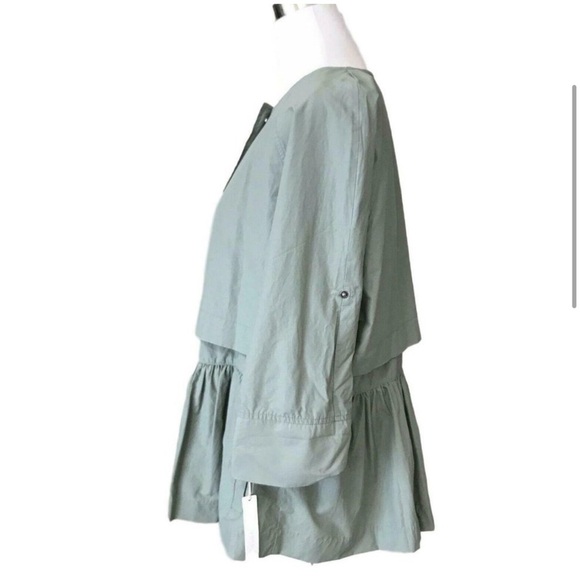 Caslon Peplum Utility Jacket Small - Picture 3 of 6